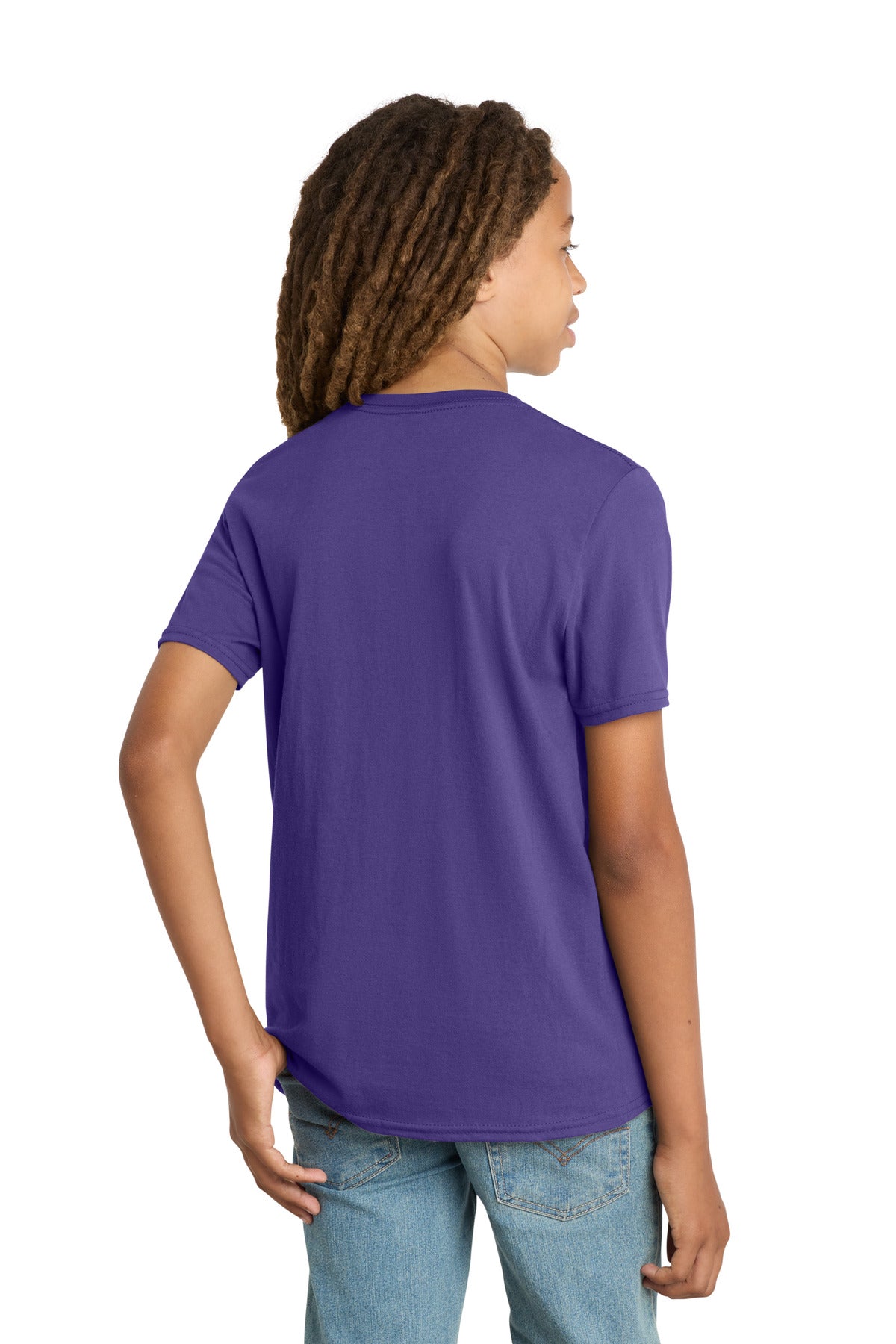 District Youth Very Important Tee . DT6000Y - Purple - back