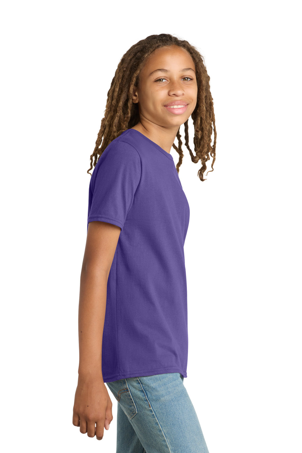 District Youth Very Important Tee . DT6000Y - Purple - side