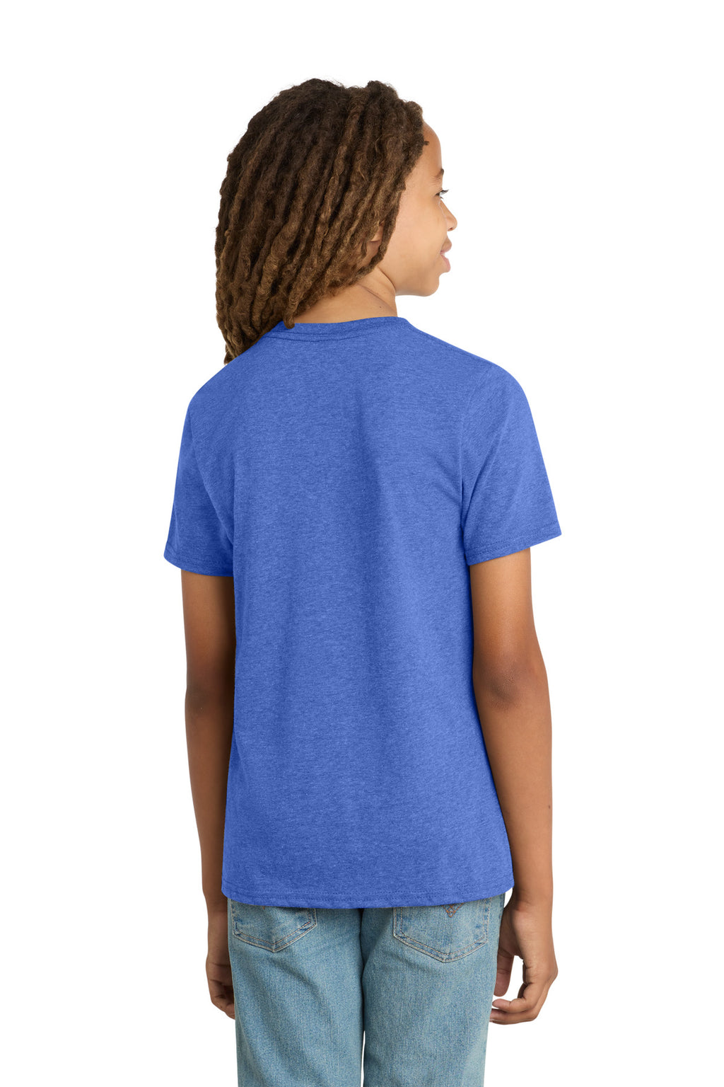 District Youth Very Important Tee . DT6000Y - Royal Frost - back
