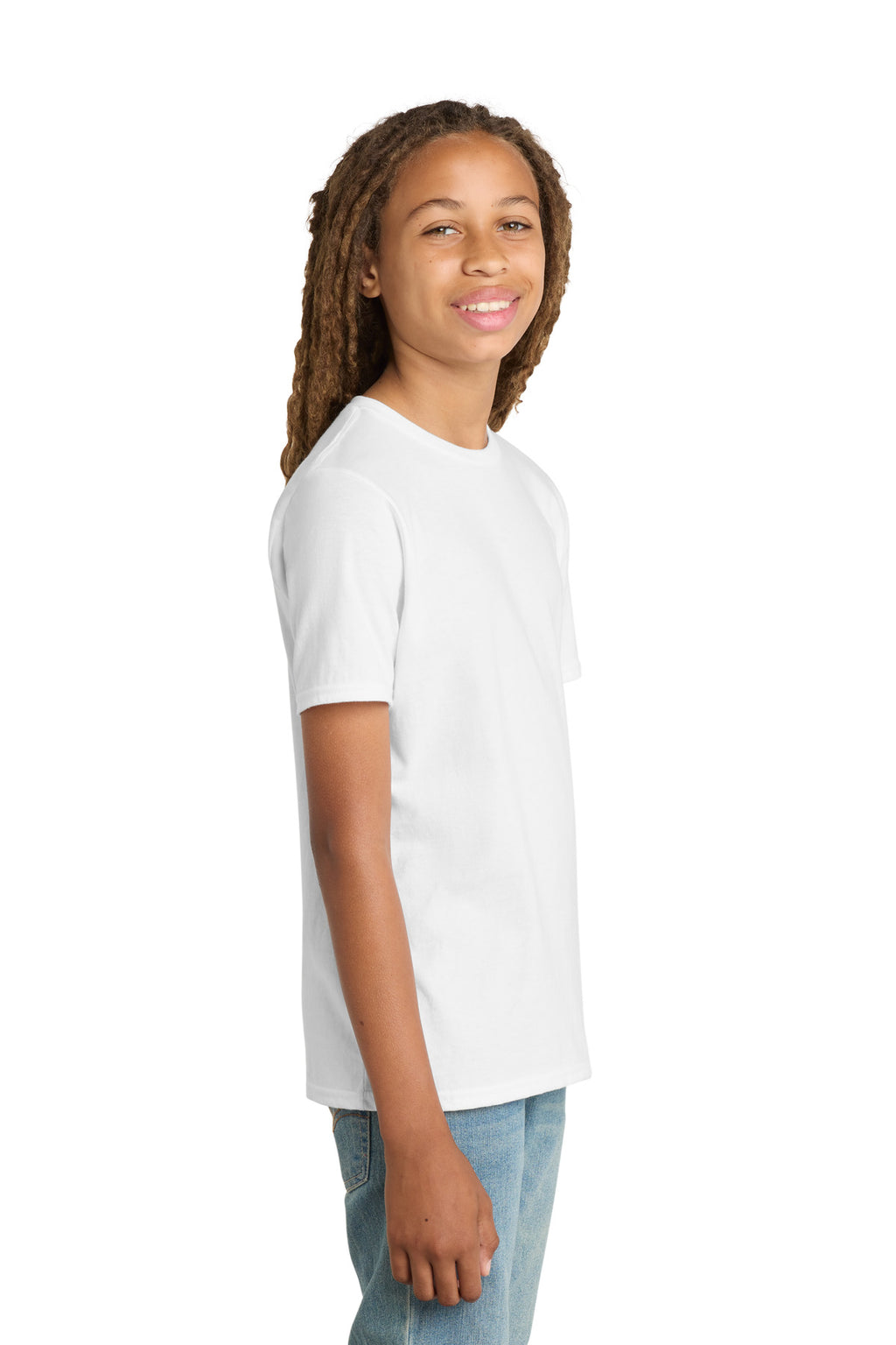 District Youth Very Important Tee . DT6000Y - White - side