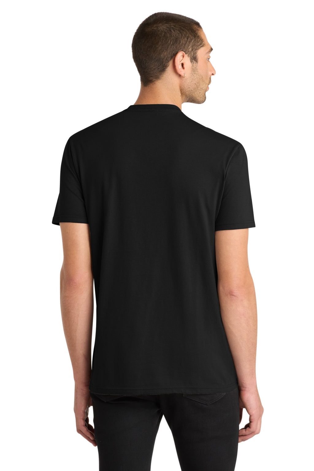 District Very Important Tee . DT6000 - Black - back