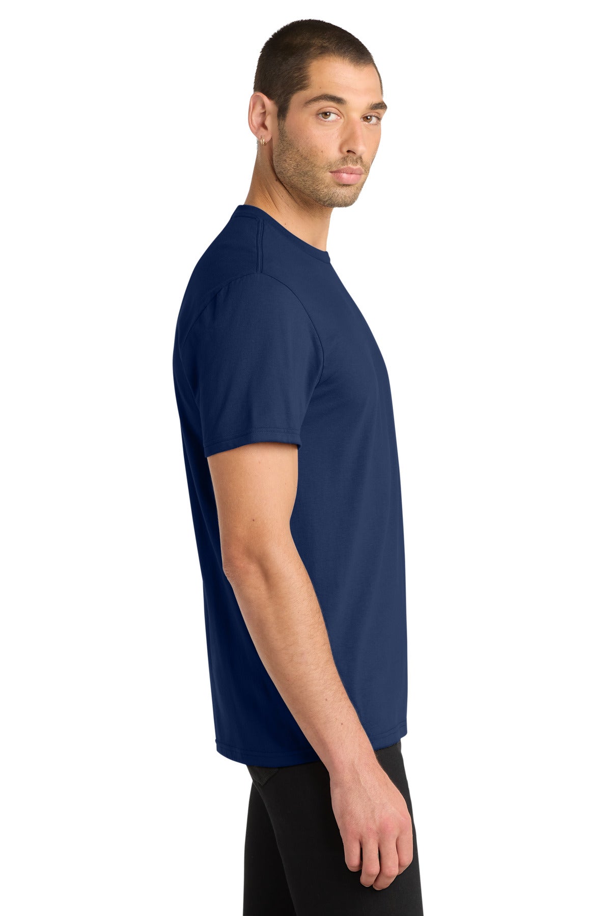 District Very Important Tee . DT6000 - Dark Royal - side