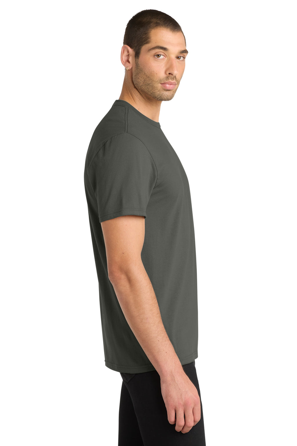 District Very Important Tee . DT6000 - Deepest Grey - side