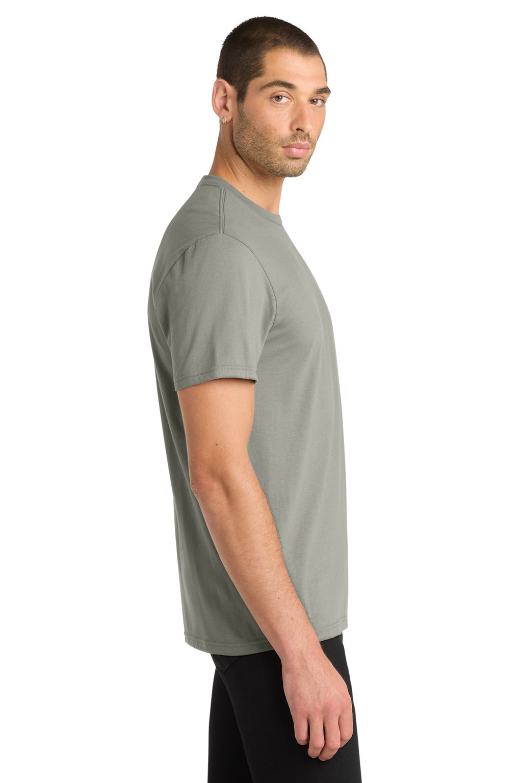 District Very Important Tee . DT6000 - Deep Smoke - side