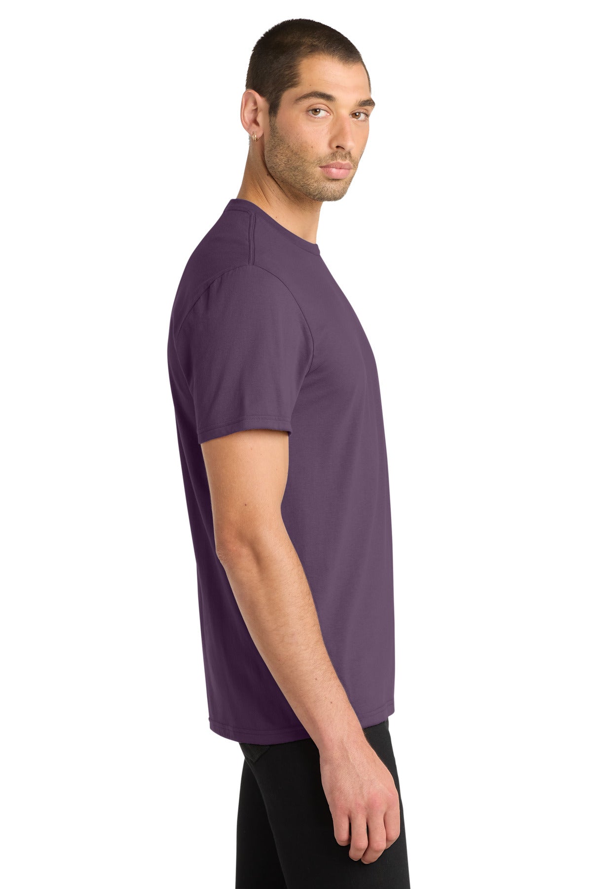 District Very Important Tee . DT6000 - Eggplant - side