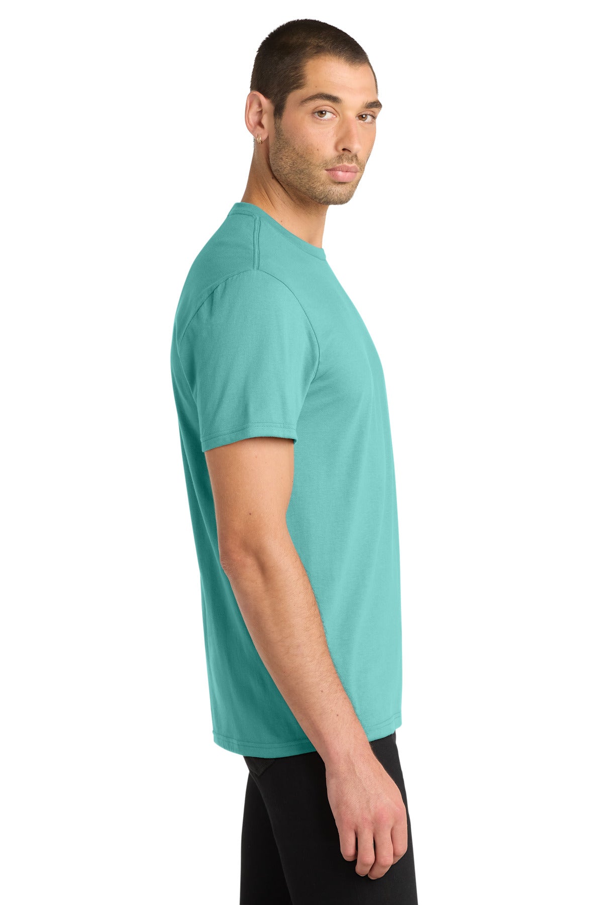 District Very Important Tee . DT6000 - Eucalyptus Blue - side