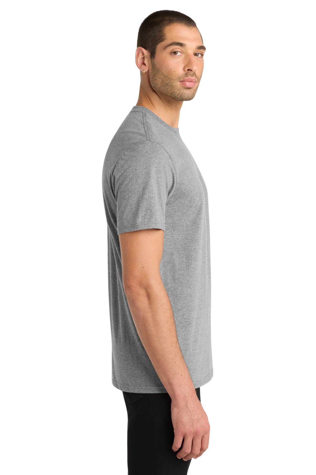 District Very Important Tee . DT6000 - Grey Frost - side