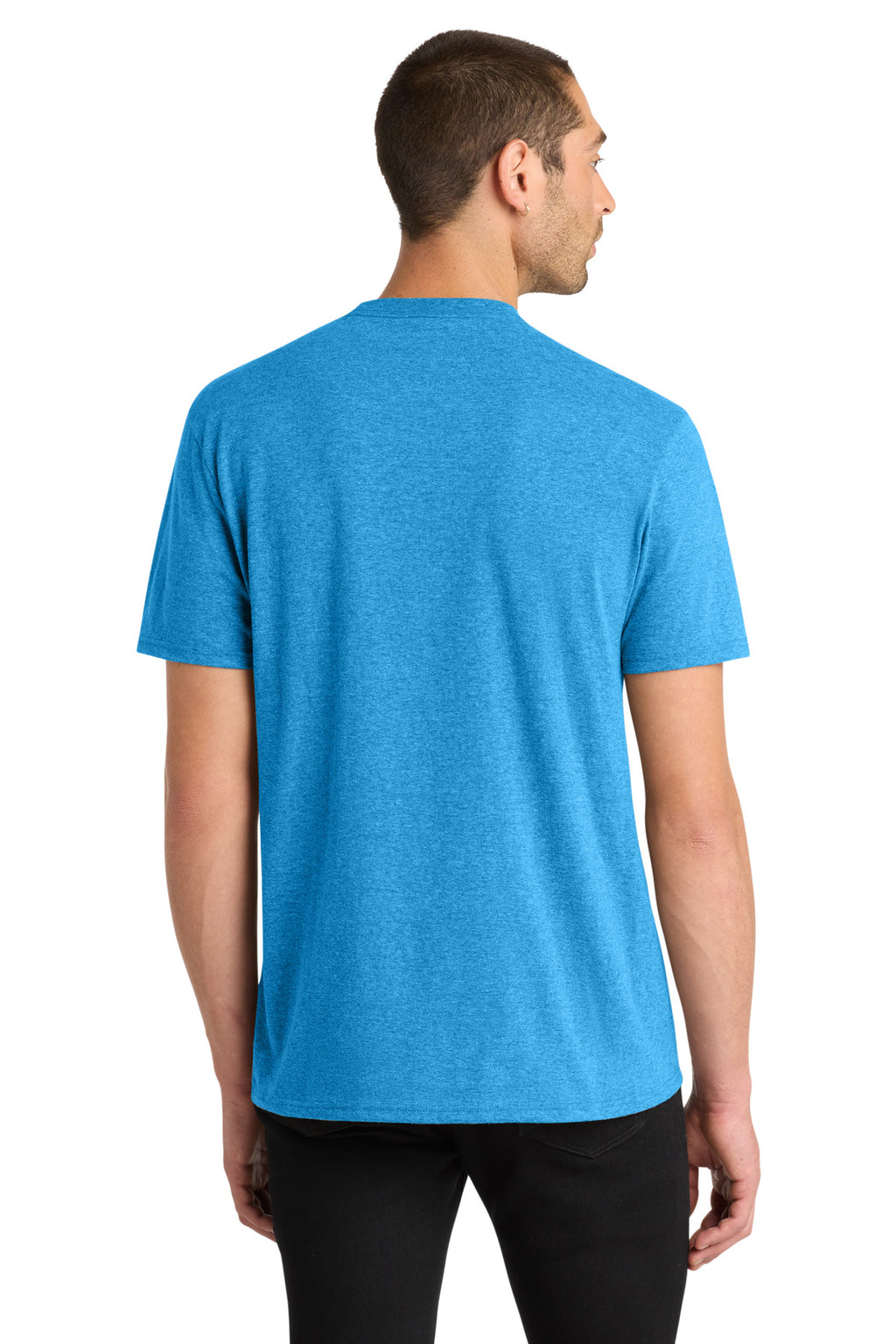 District Very Important Tee . DT6000 - Heathered Bright Turquoise - back