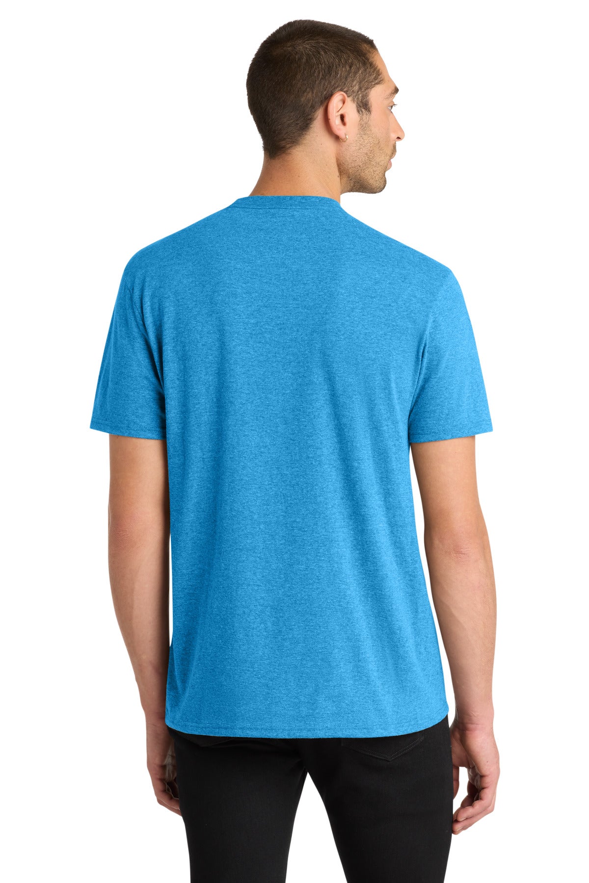 District Very Important Tee . DT6000 - Heathered Bright Turquoise - back