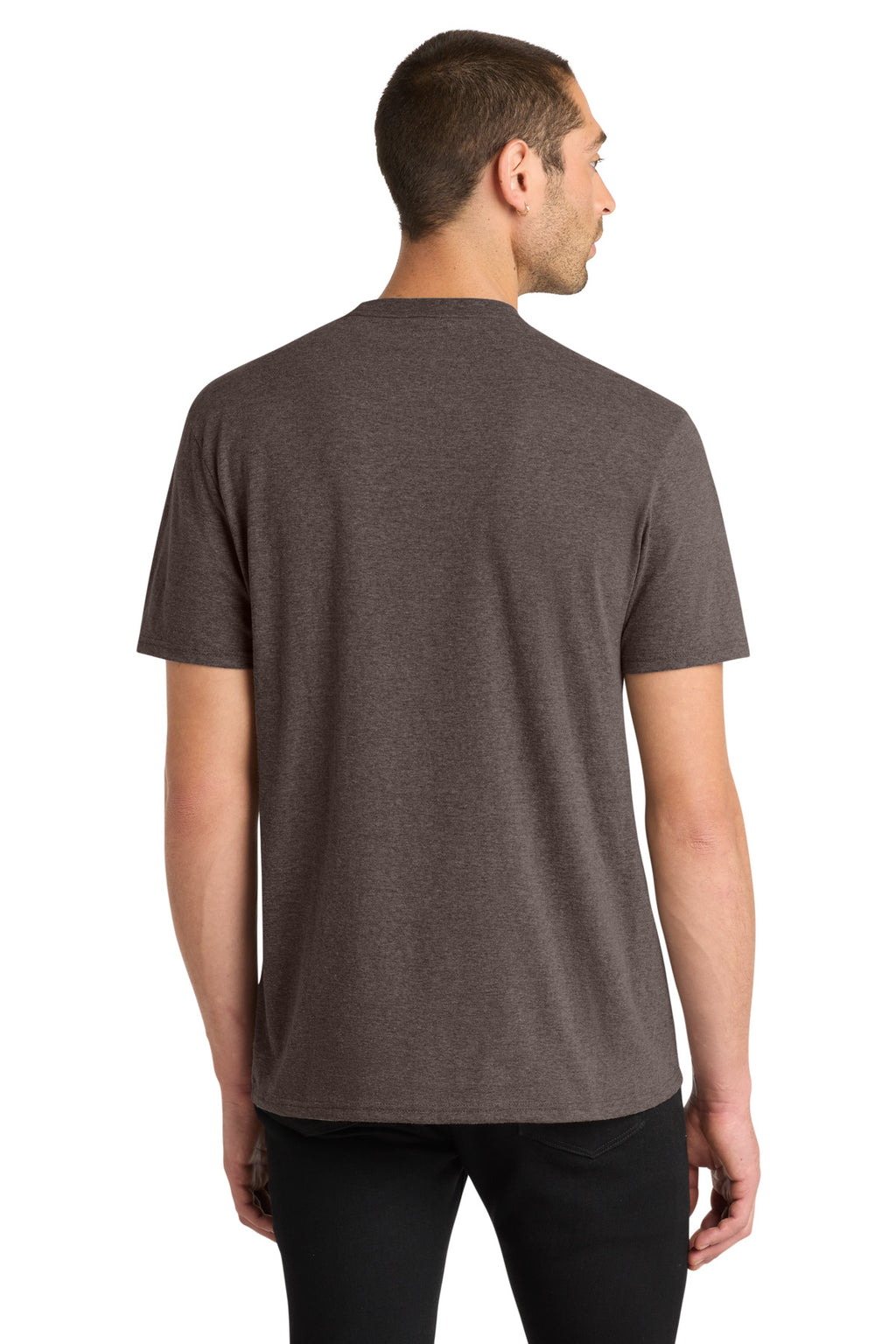 District Very Important Tee . DT6000 - Heathered Brown - back