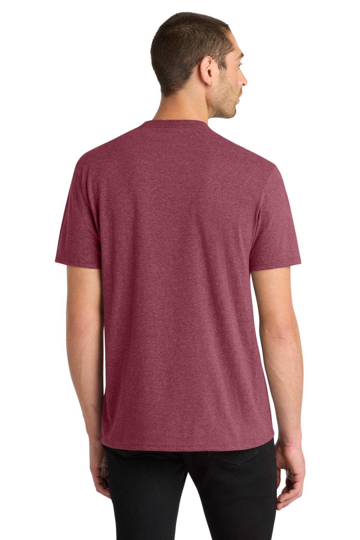 District Very Important Tee . DT6000 - Heathered Cardinal - back