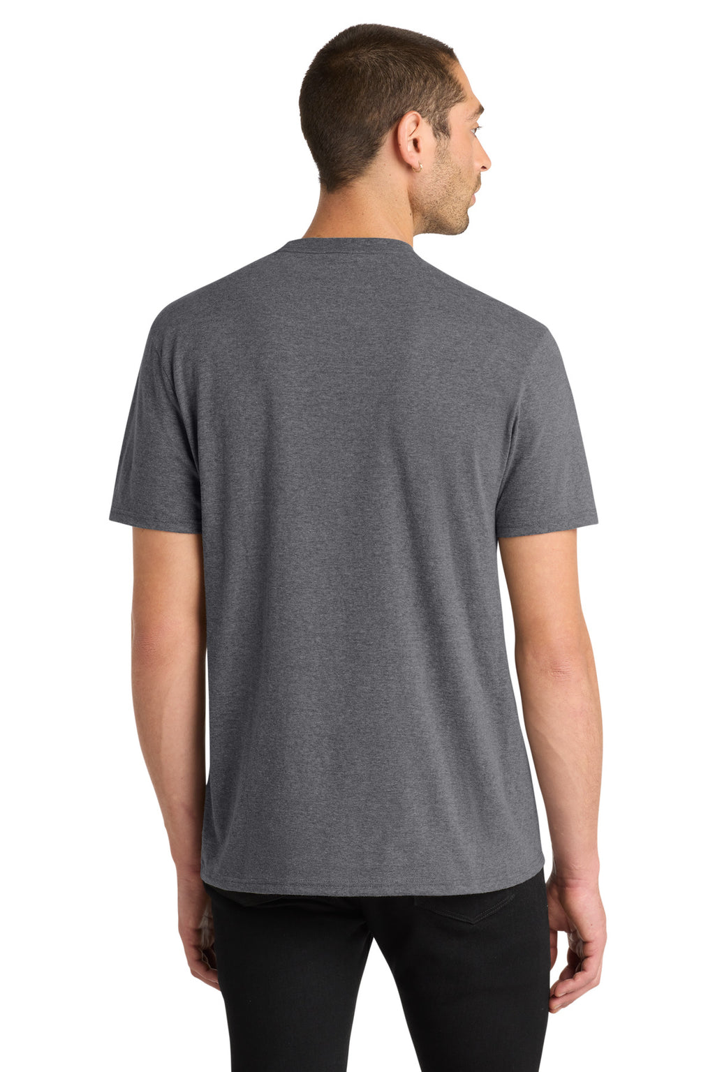 District Very Important Tee . DT6000 - Heathered Charcoal - back