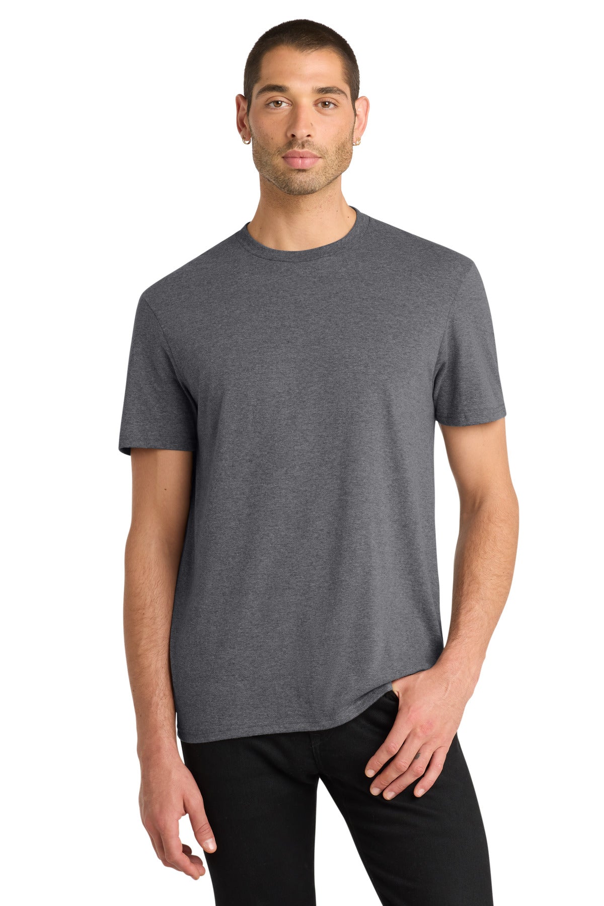 District Very Important Tee . DT6000 - Heathered Charcoal - front