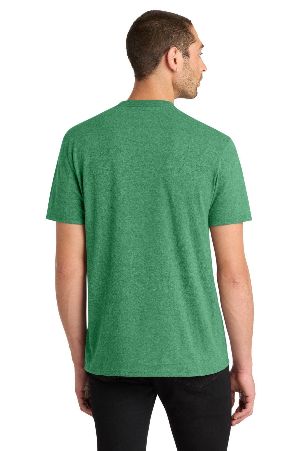 District Very Important Tee . DT6000 - Heathered Kelly Green - back