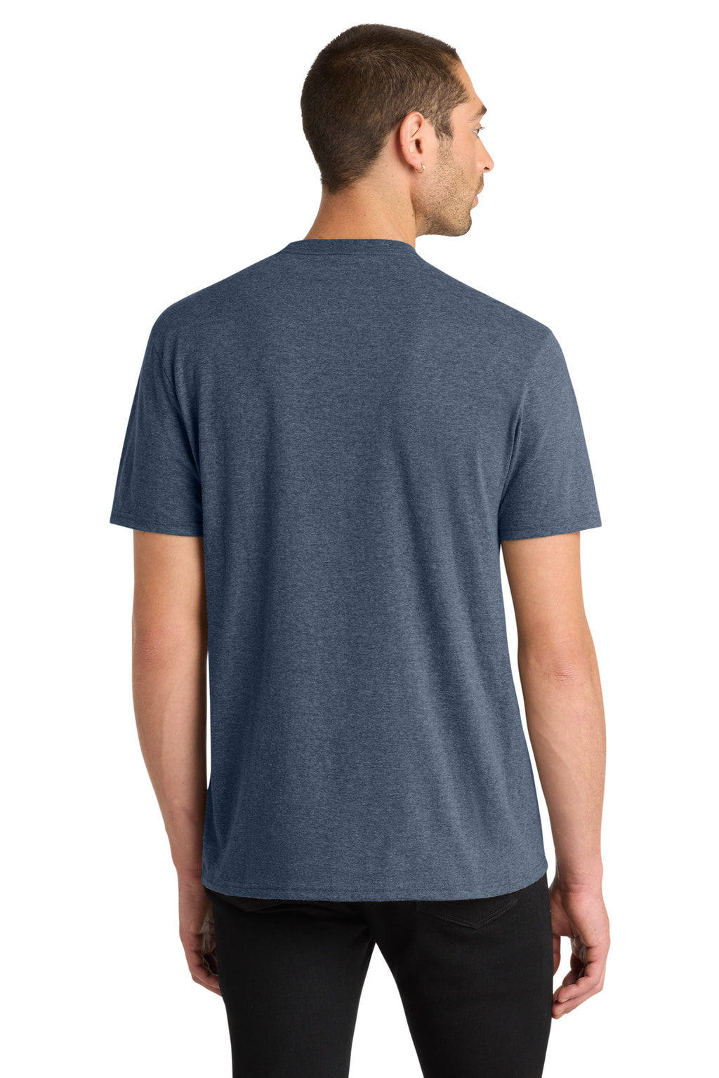 District Very Important Tee . DT6000 - Heathered Navy - back