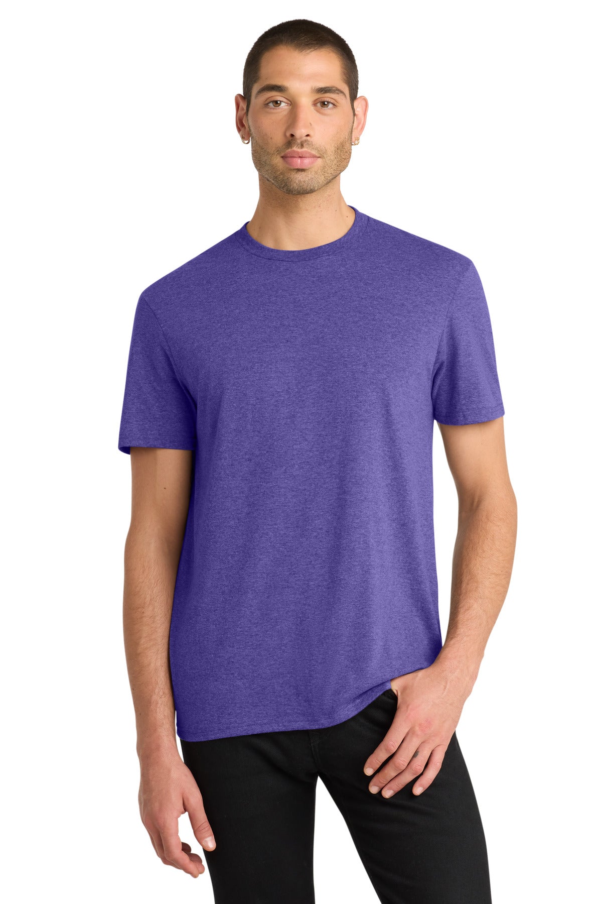 District Very Important Tee . DT6000 - Heathered Purple - front