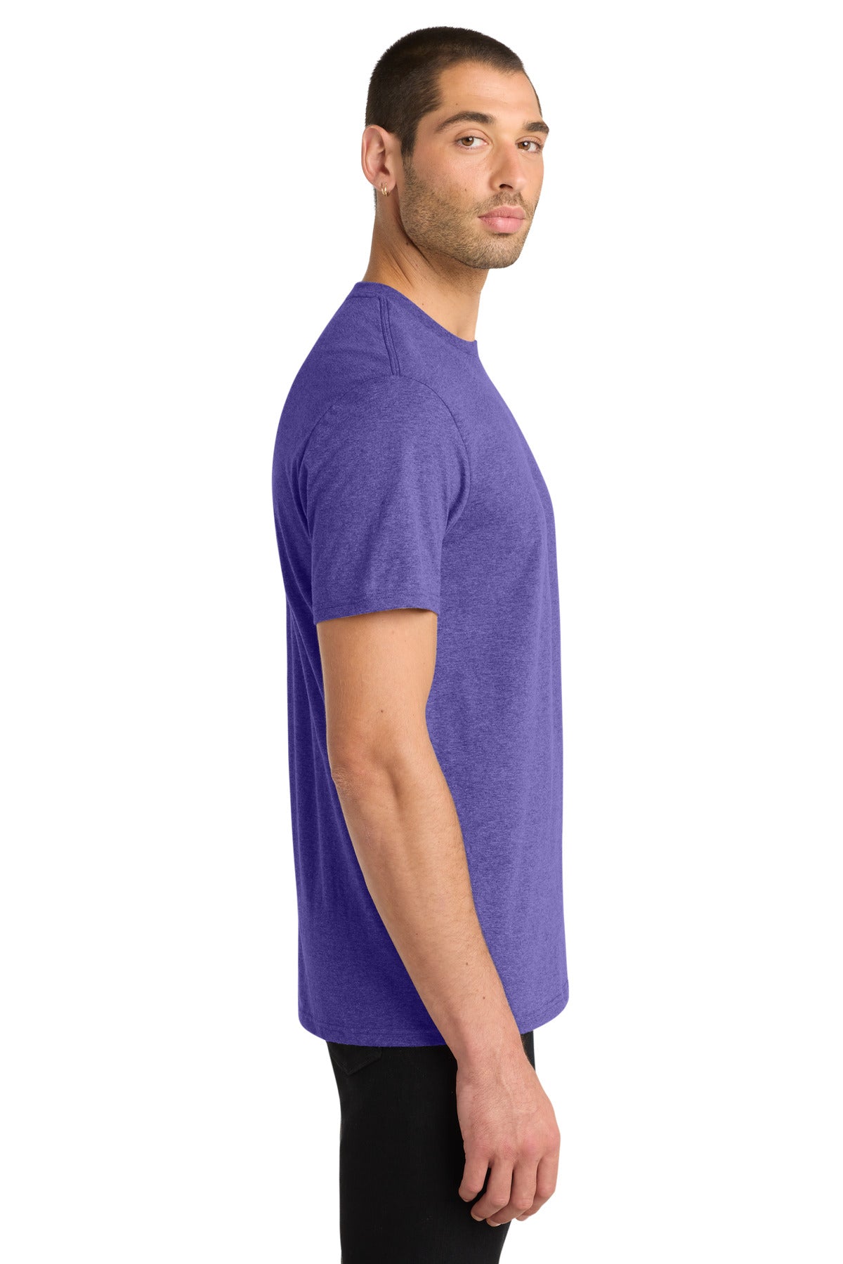 District Very Important Tee . DT6000 - Heathered Purple - side