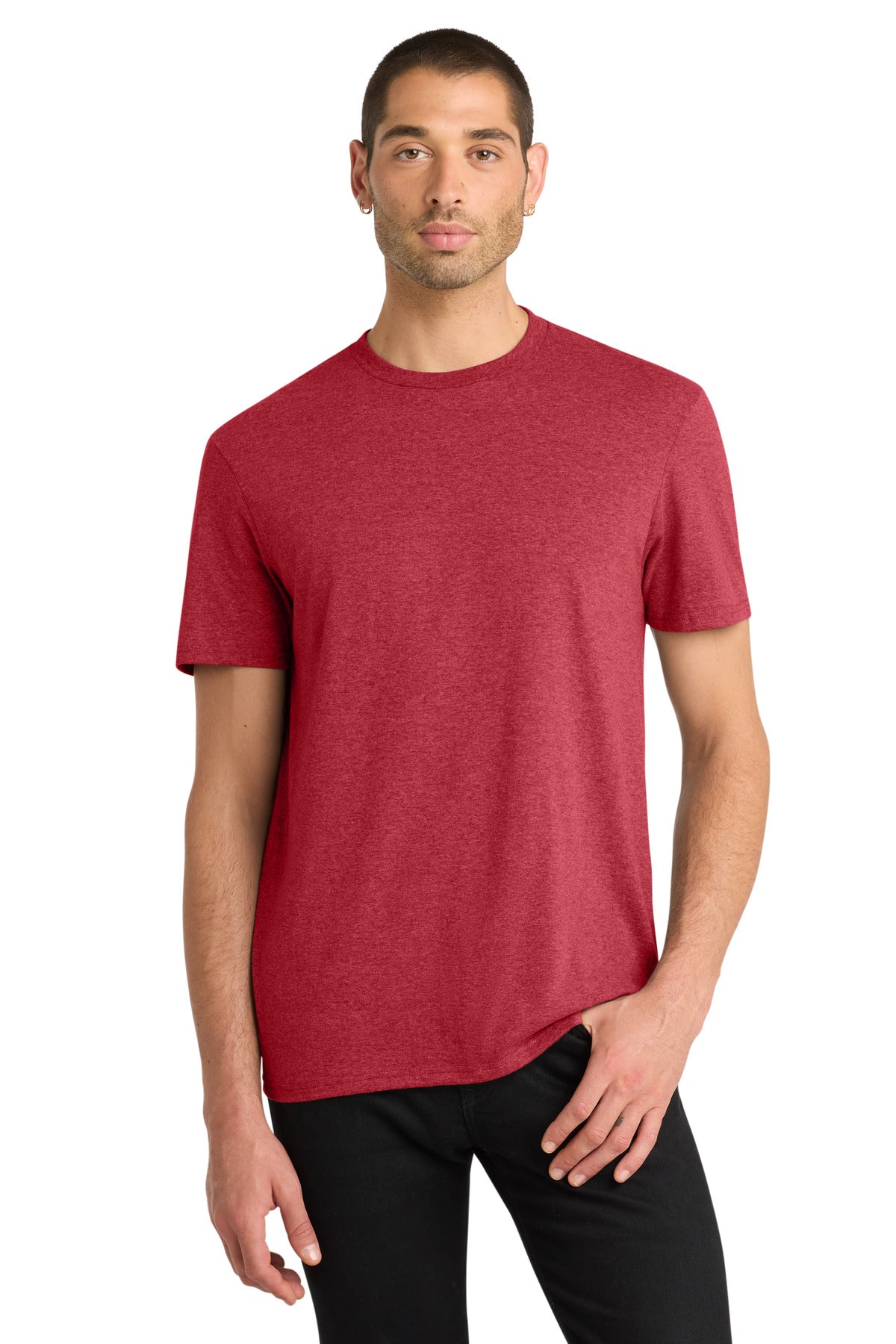 District Very Important Tee . DT6000 - Heathered Red - front