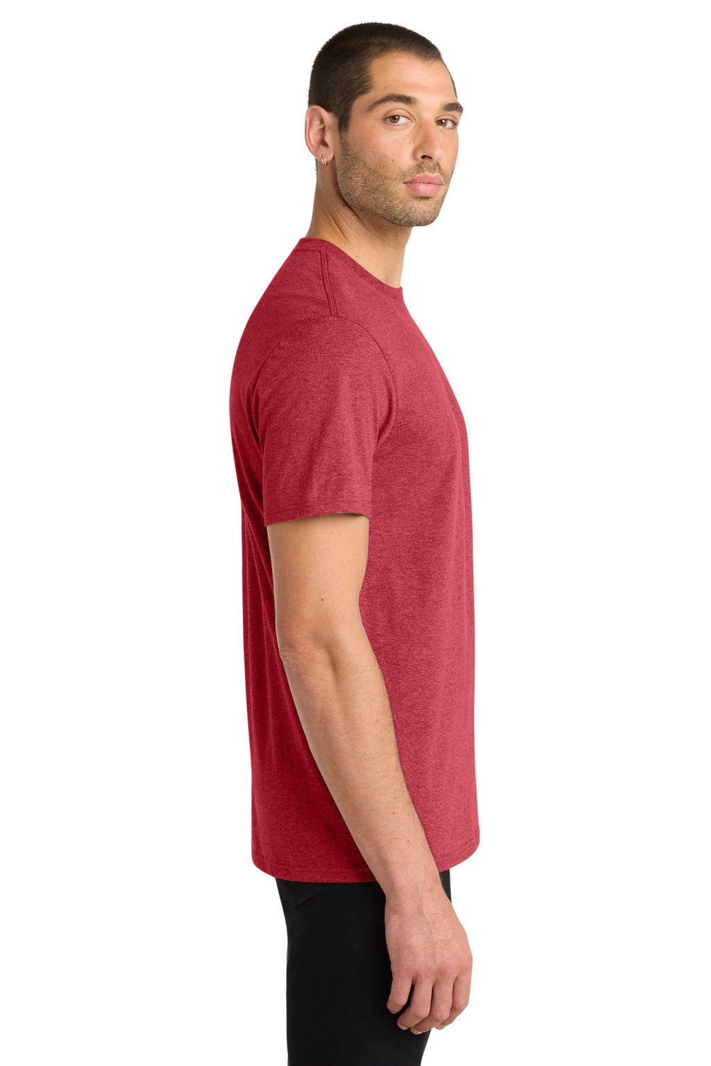 District Very Important Tee . DT6000 - Heathered Red - side