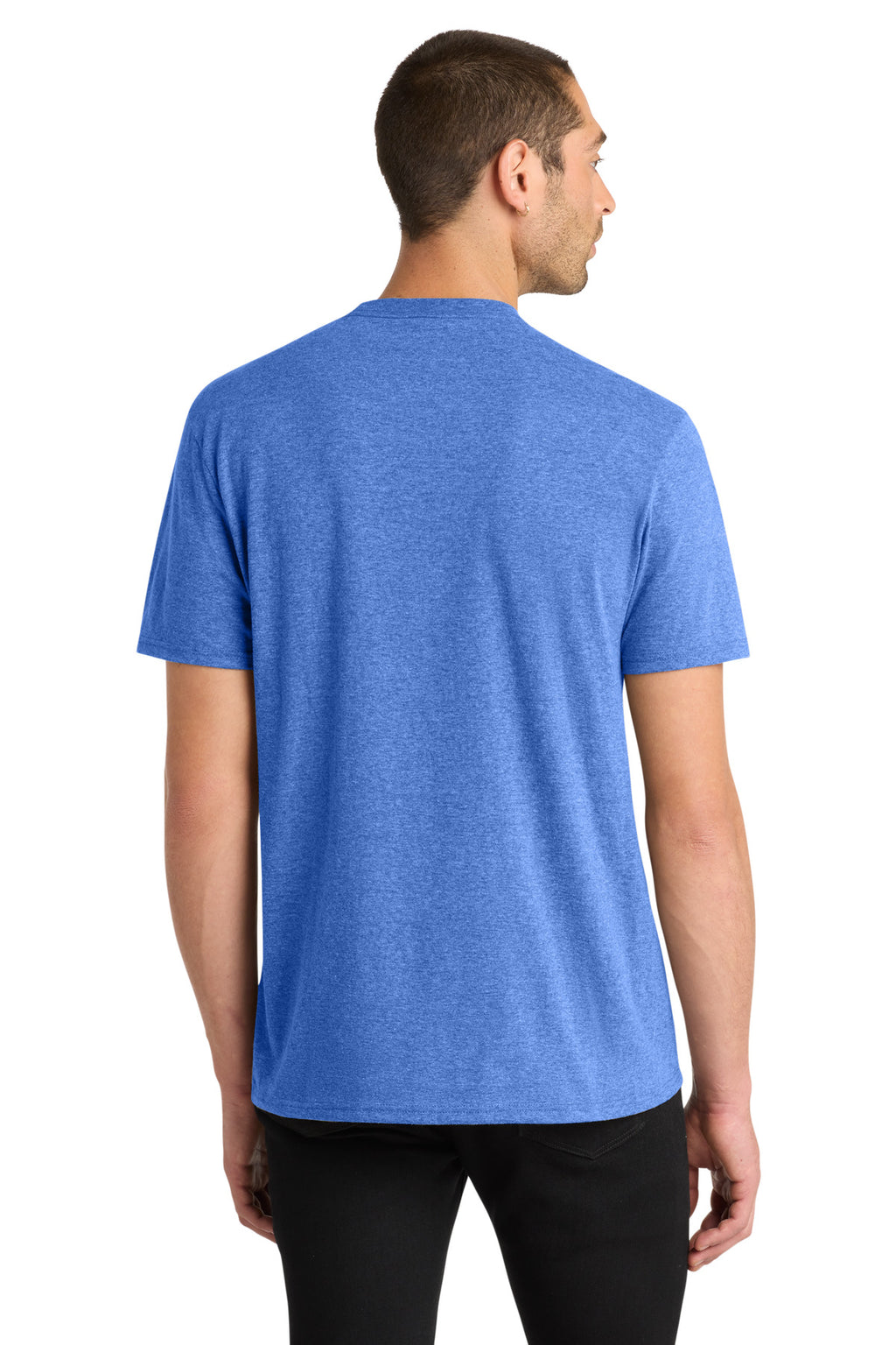 District Very Important Tee . DT6000 - Heathered Royal - back