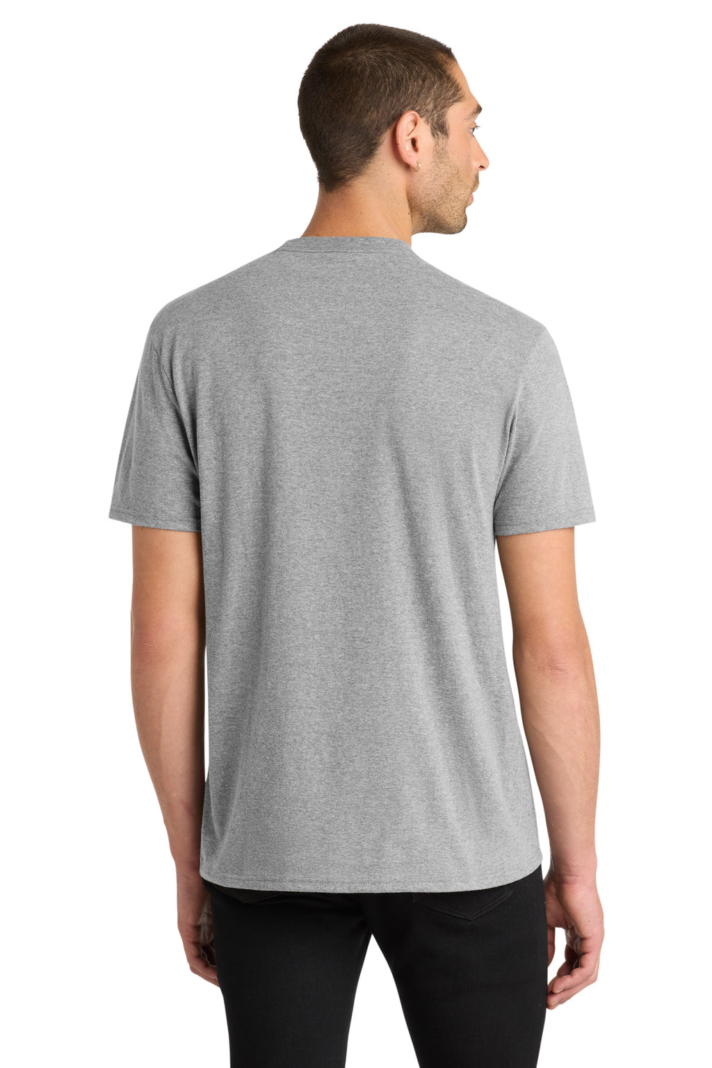 District Very Important Tee . DT6000 - Light Heather Grey - back