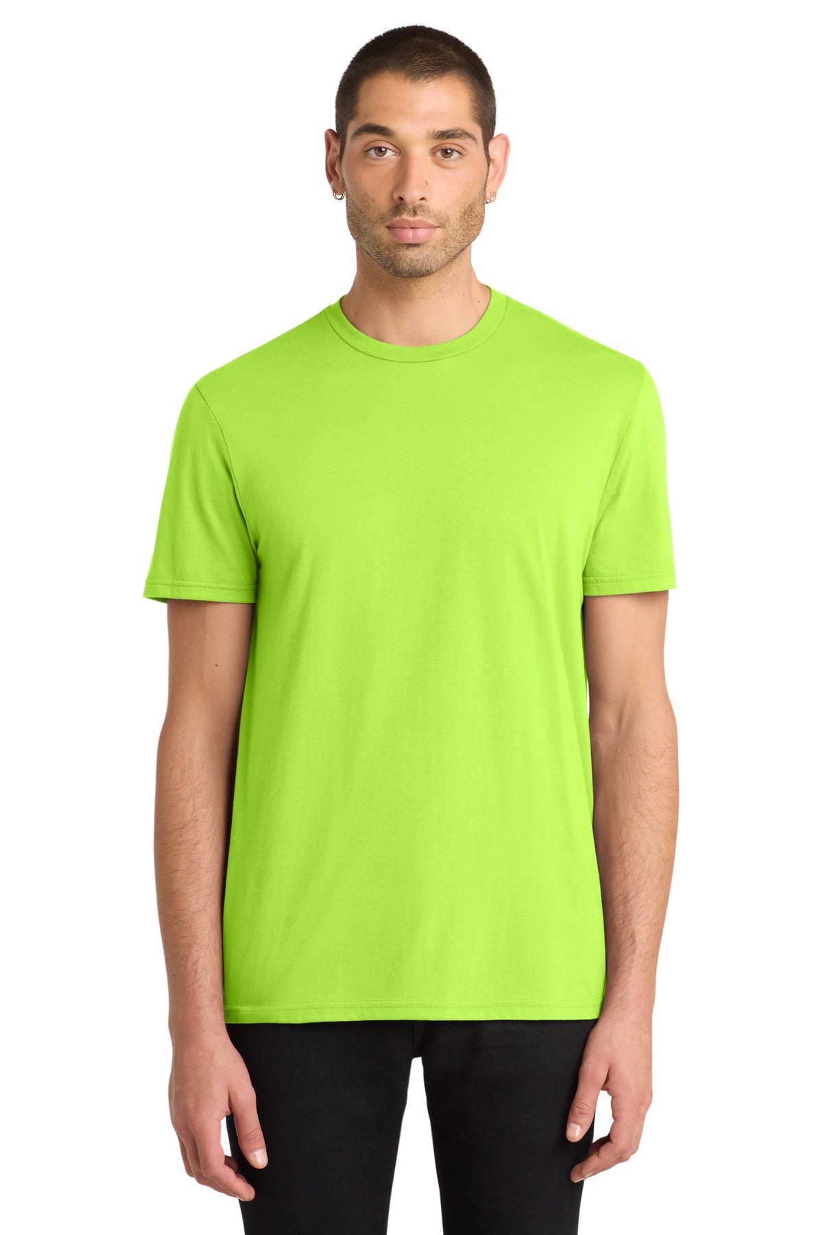 District Very Important Tee . DT6000 - Lime Shock - front