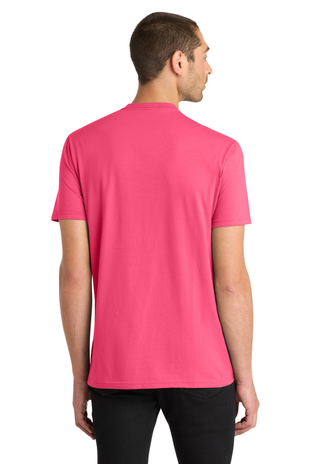 District Very Important Tee . DT6000 - Neon Pink - back