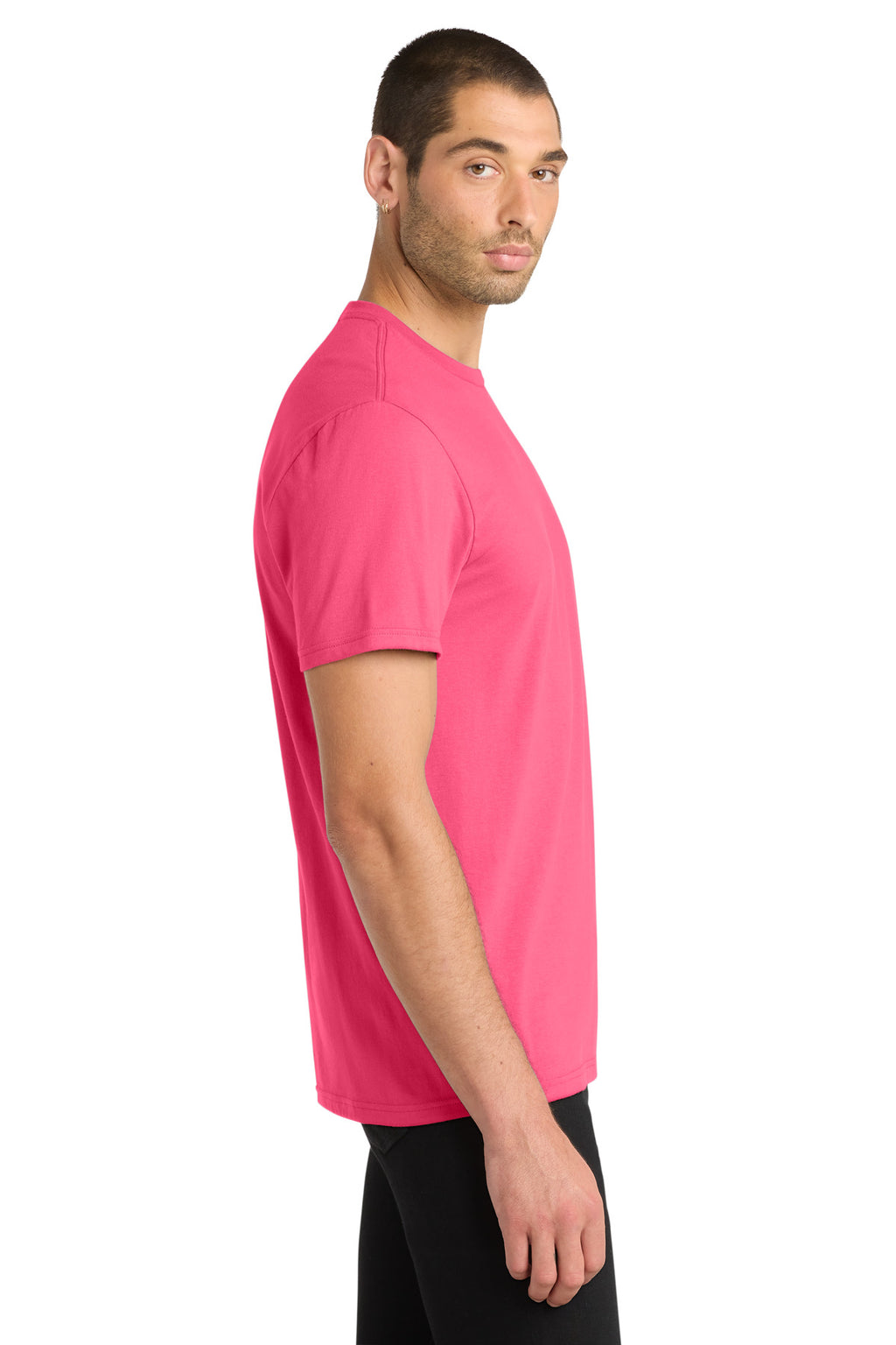 District Very Important Tee . DT6000 - Neon Pink - side