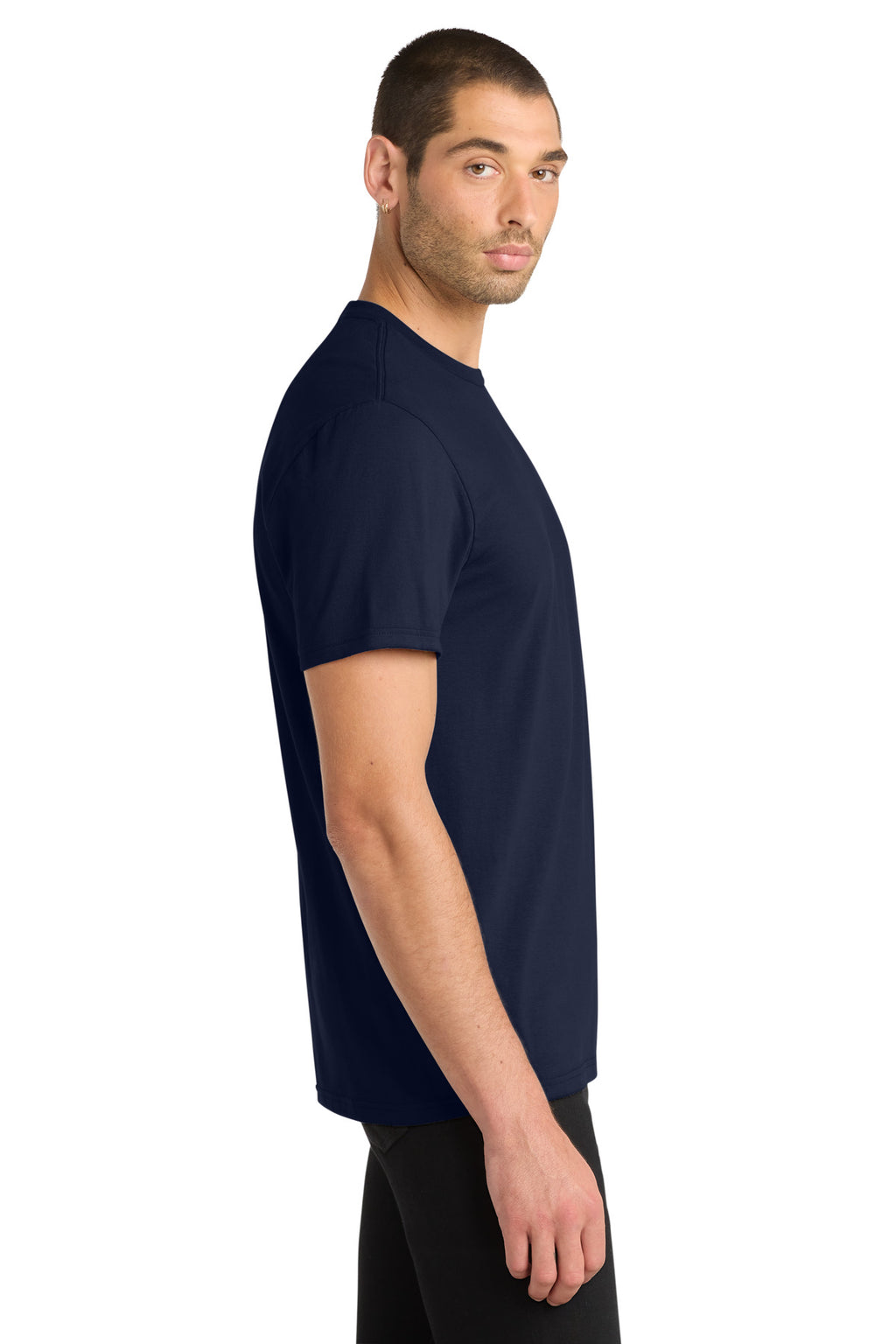 District Very Important Tee . DT6000 - New Navy - side