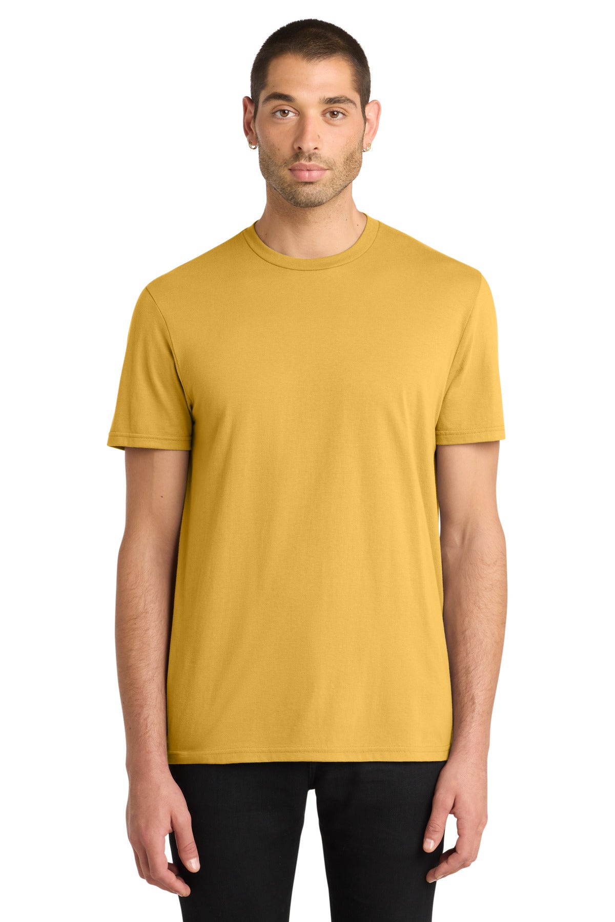 District Very Important Tee . DT6000 - Ochre Yellow - front