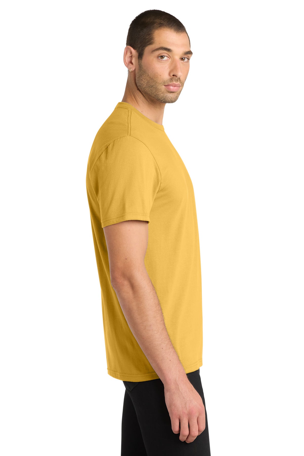 District Very Important Tee . DT6000 - Ochre Yellow - side