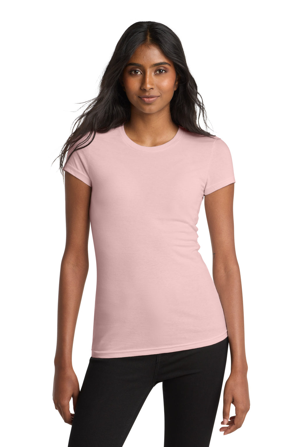 District Women's Fitted Very Important Tee . DT6001 - Dusty Lavender - front