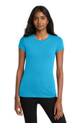 District Women's Fitted Very Important Tee . DT6001 - Light Turquoise - front