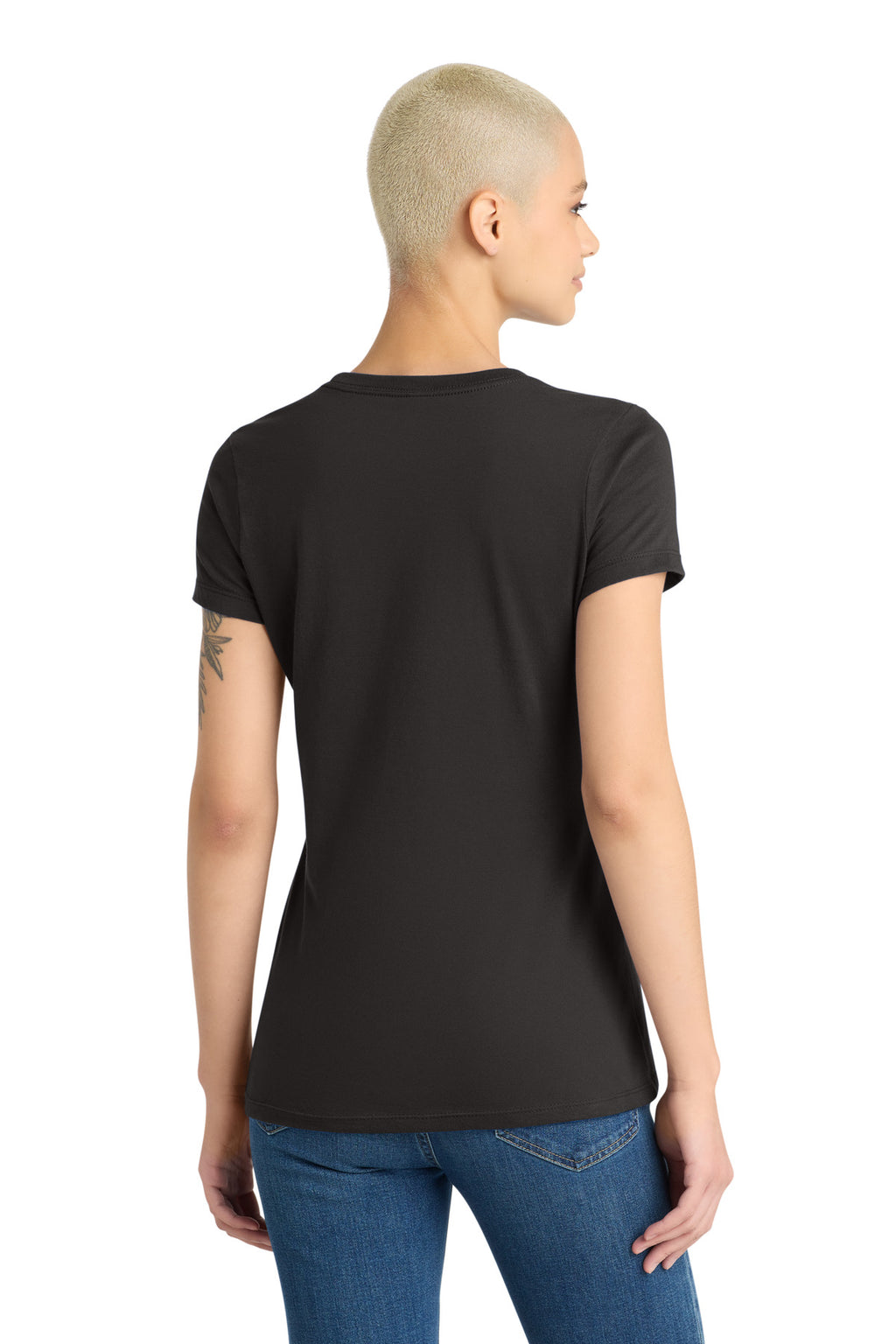 District Women's Very Important Tee . DT6002 - Black - back