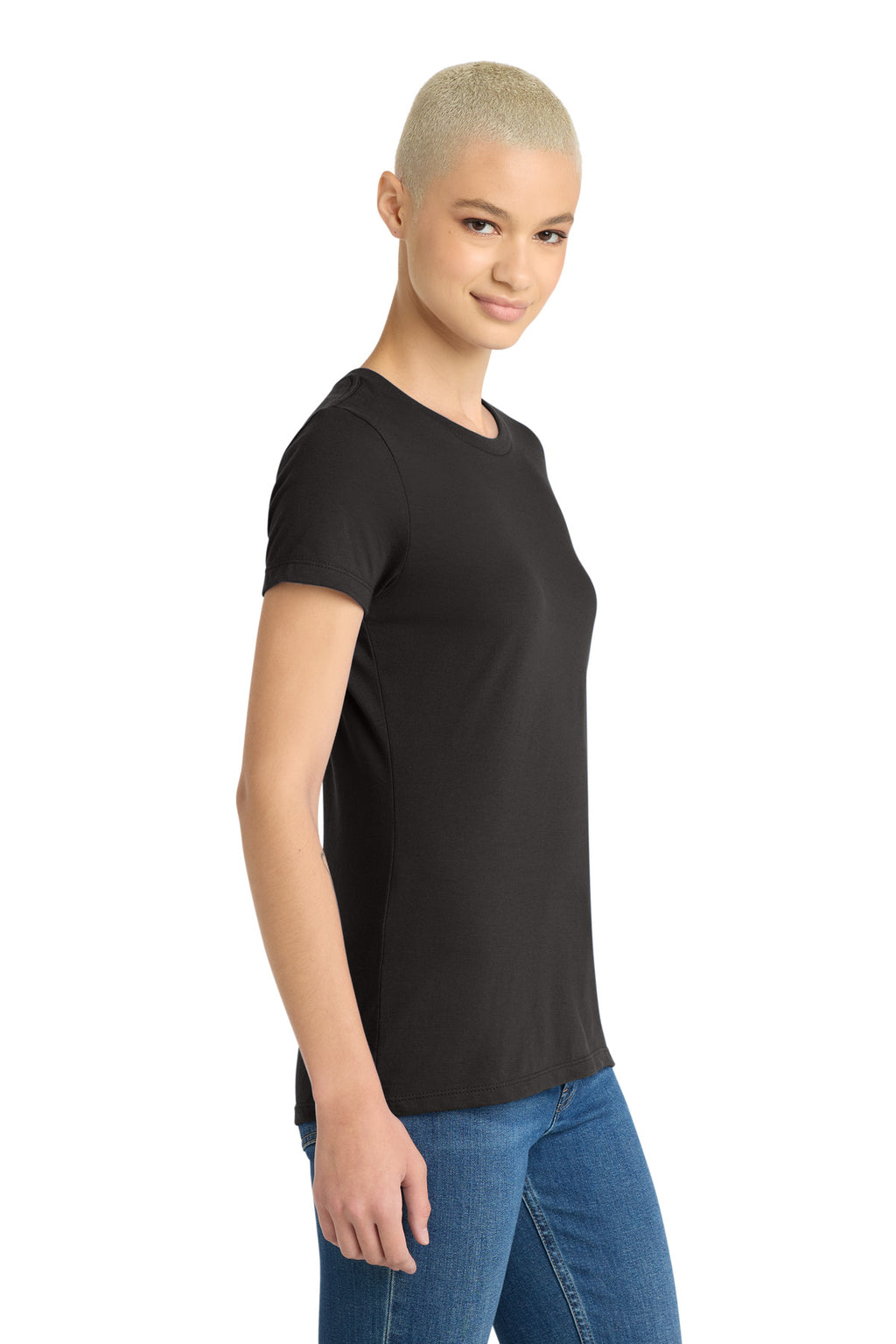 District Women's Very Important Tee . DT6002 - Black - side