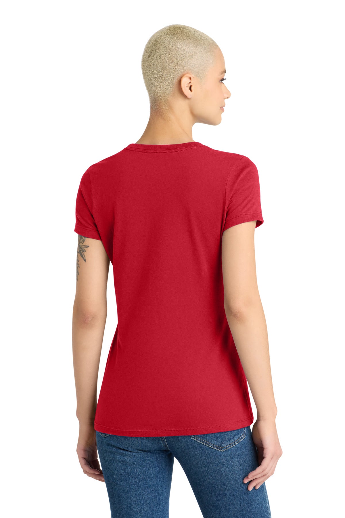 District Women's Very Important Tee . DT6002 - Classic Red - back