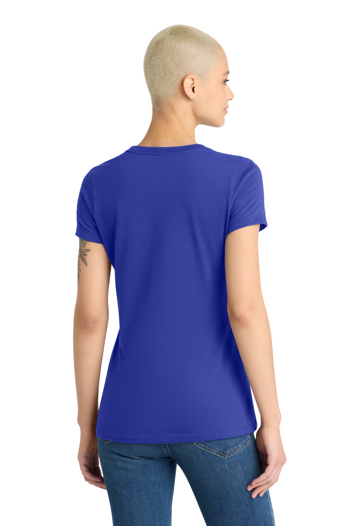 District Women's Very Important Tee . DT6002 - Deep Royal - back
