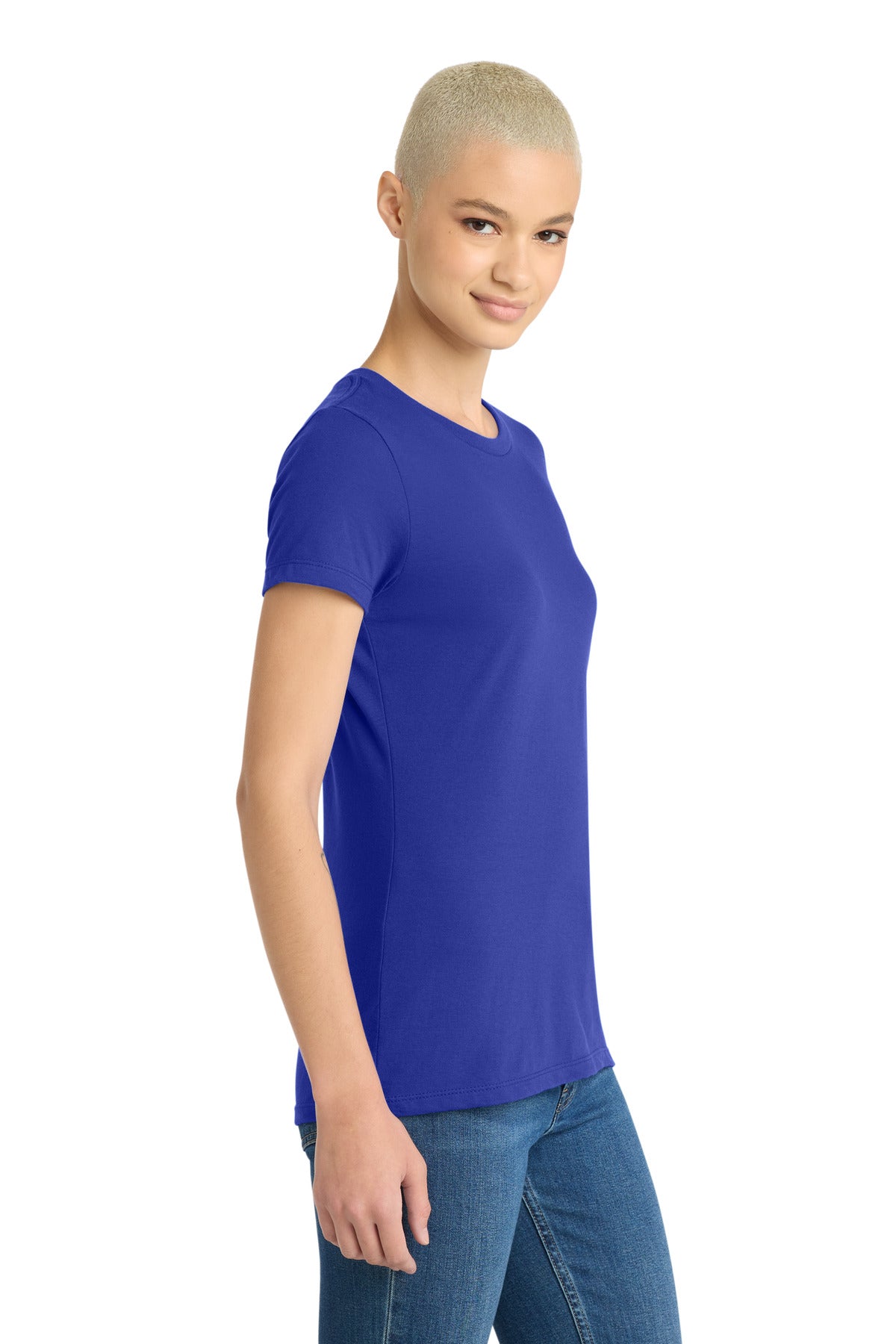 District Women's Very Important Tee . DT6002 - Deep Royal - side