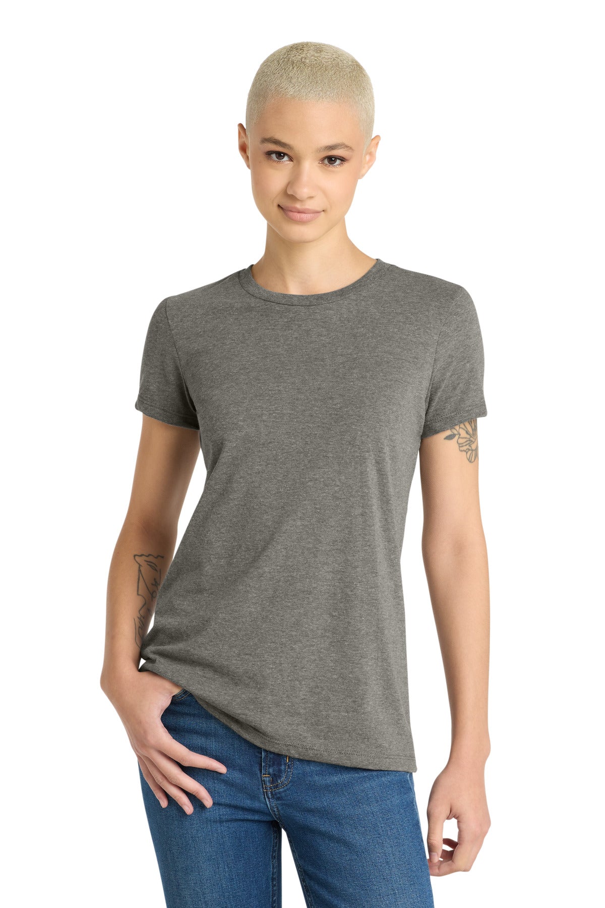 District Women's Very Important Tee . DT6002 - Grey Frost - front