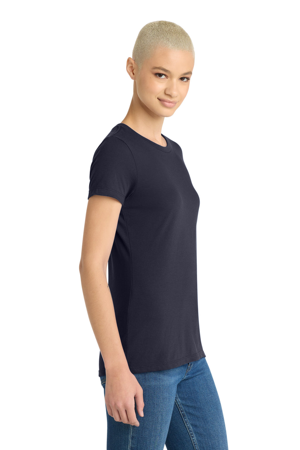 District Women's Very Important Tee . DT6002 - New Navy - side