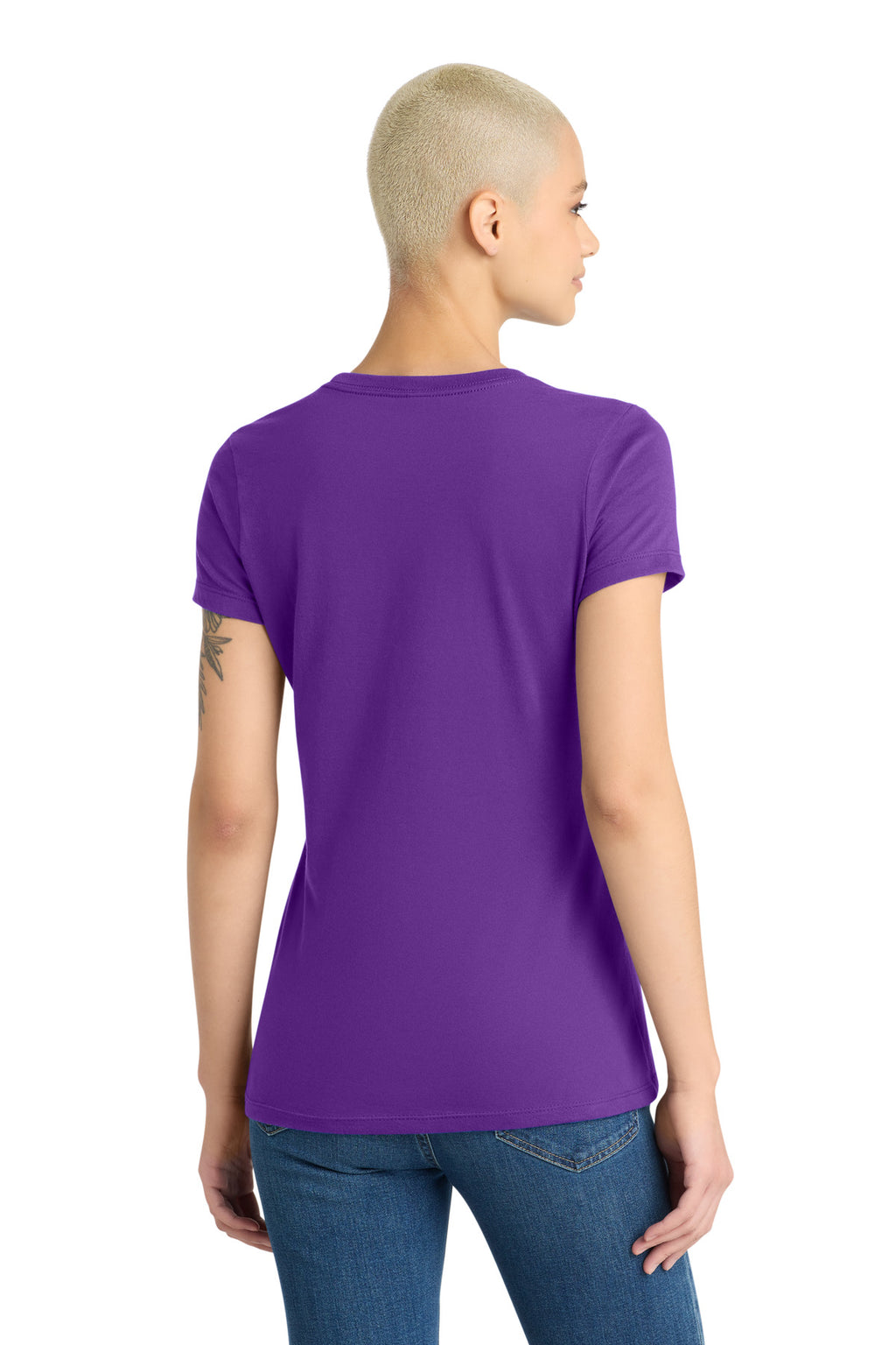 District Women's Very Important Tee . DT6002 - Purple - back