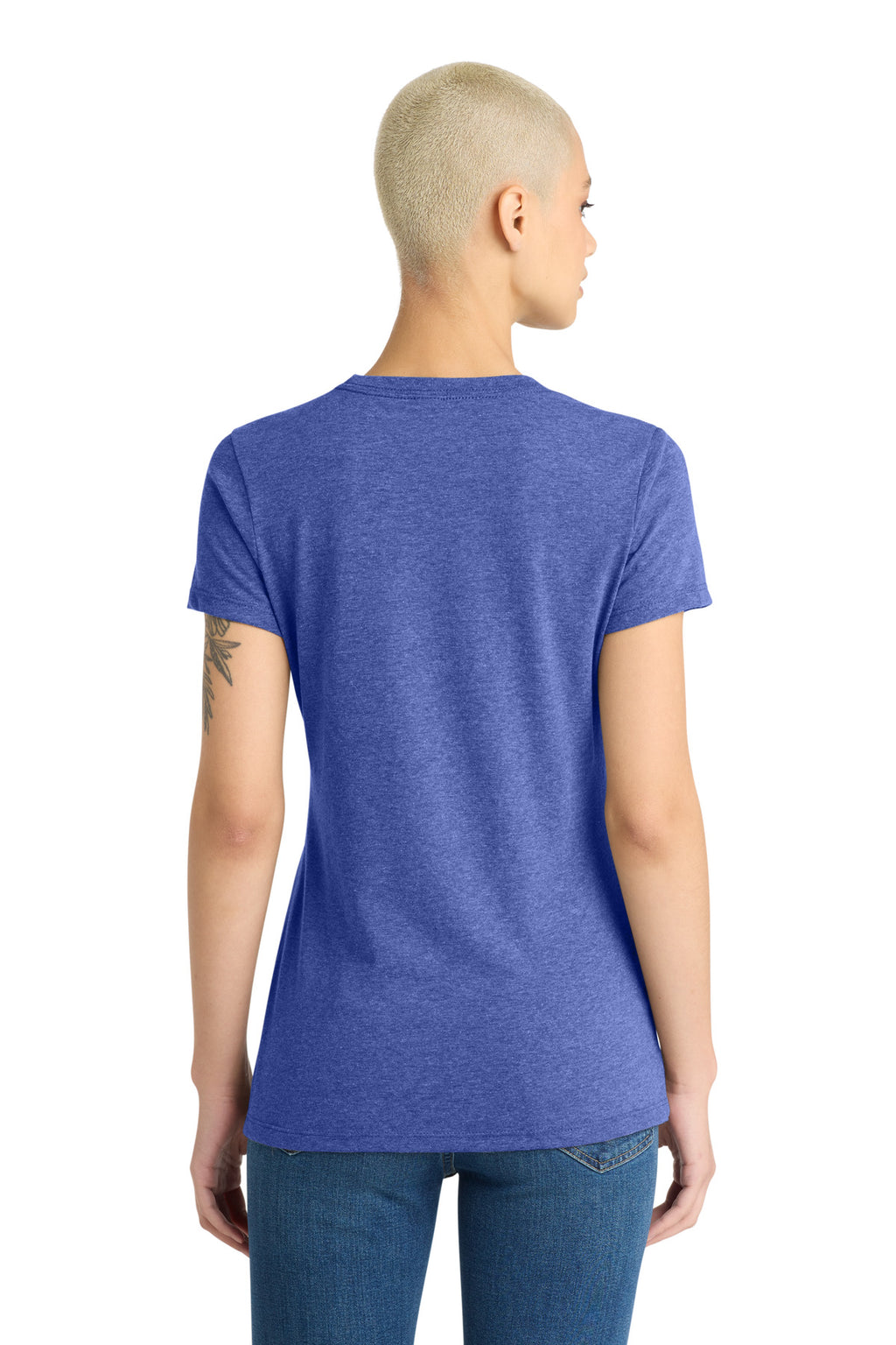 District Women's Very Important Tee . DT6002 - Royal Frost - back
