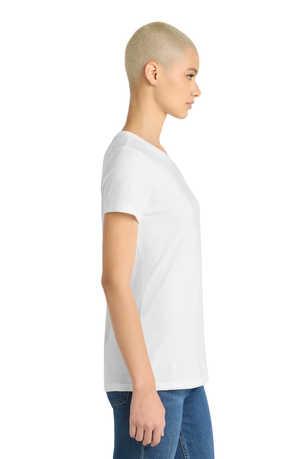 District Women's Very Important Tee . DT6002 - White - side