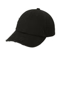 District Distressed Cap. DT600 - Black - front