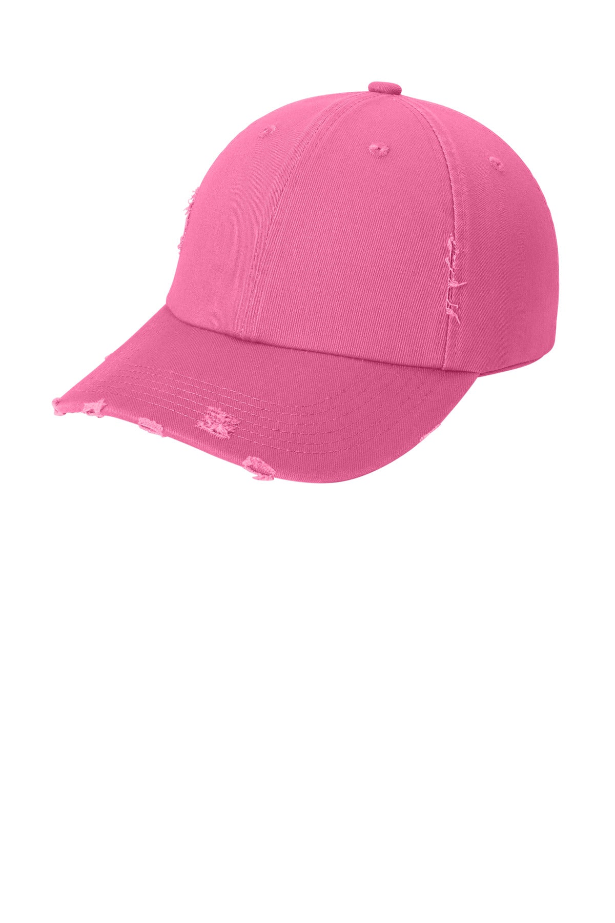 District Distressed Cap. DT600 - True Pink - front