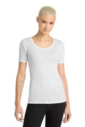 District Women's V.I.T. Rib Scoop Neck Tee DT6020 - White - front