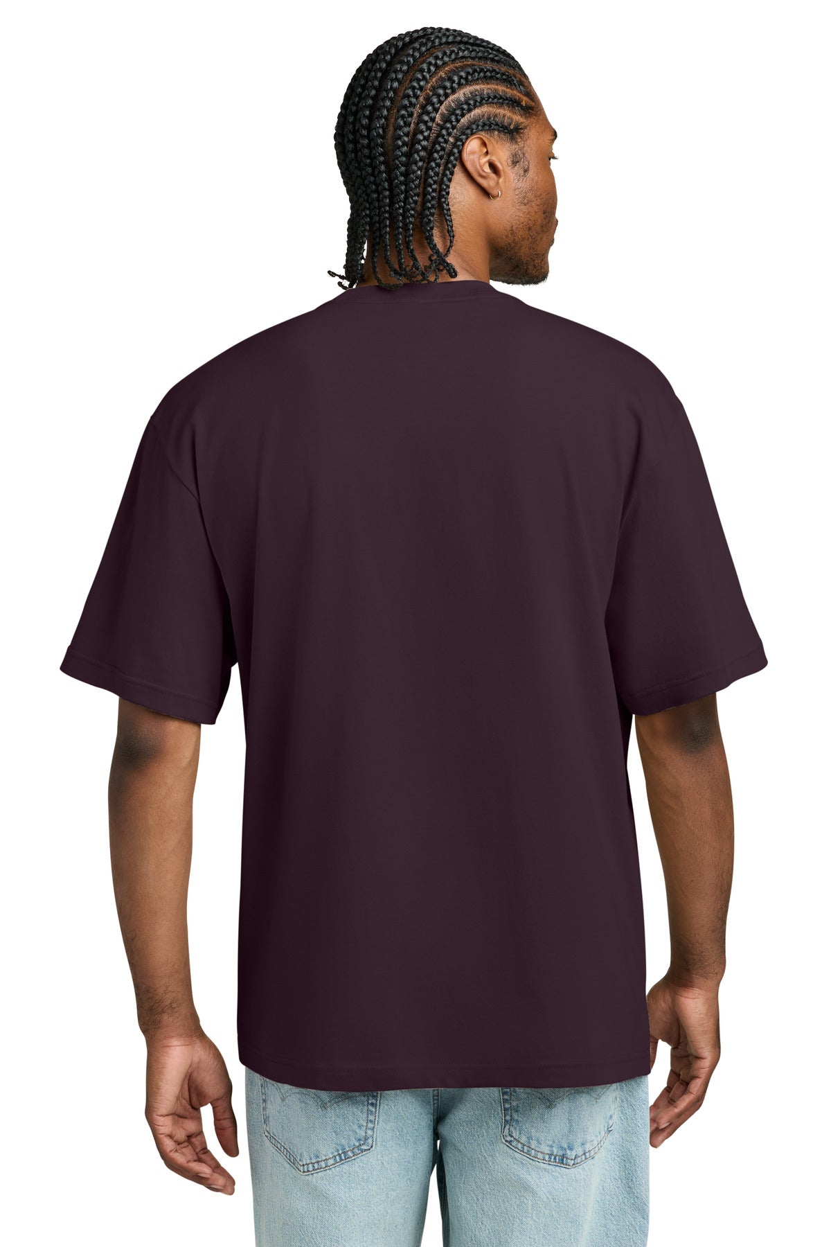 District Heavyweight Very Important Tee DT6065 - Bordeaux - back
