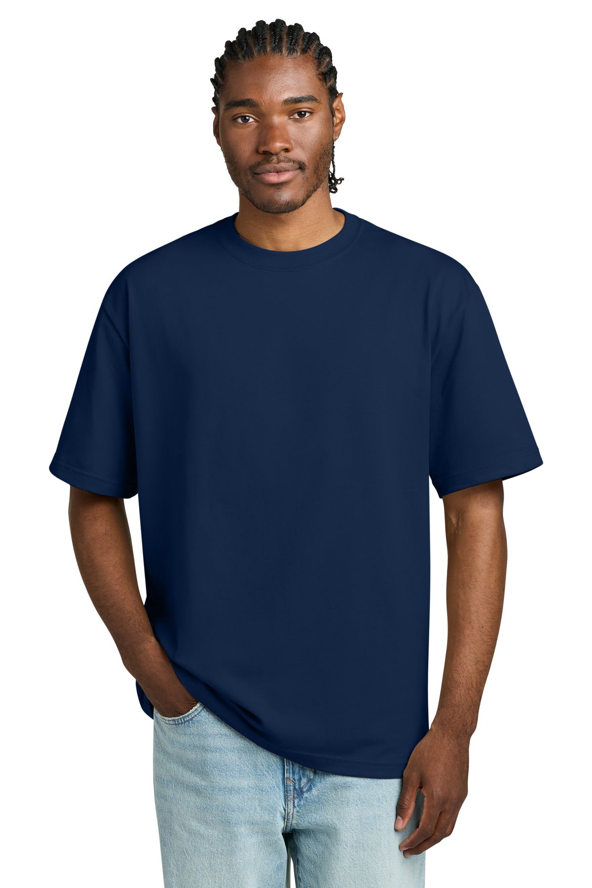 District Heavyweight Very Important Tee DT6065 - Dark Royal - front