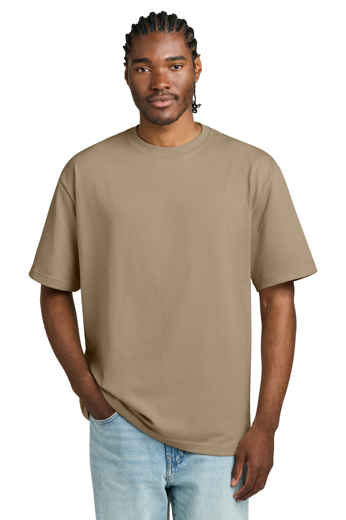 District Heavyweight Very Important Tee DT6065 - Desert Tan - front