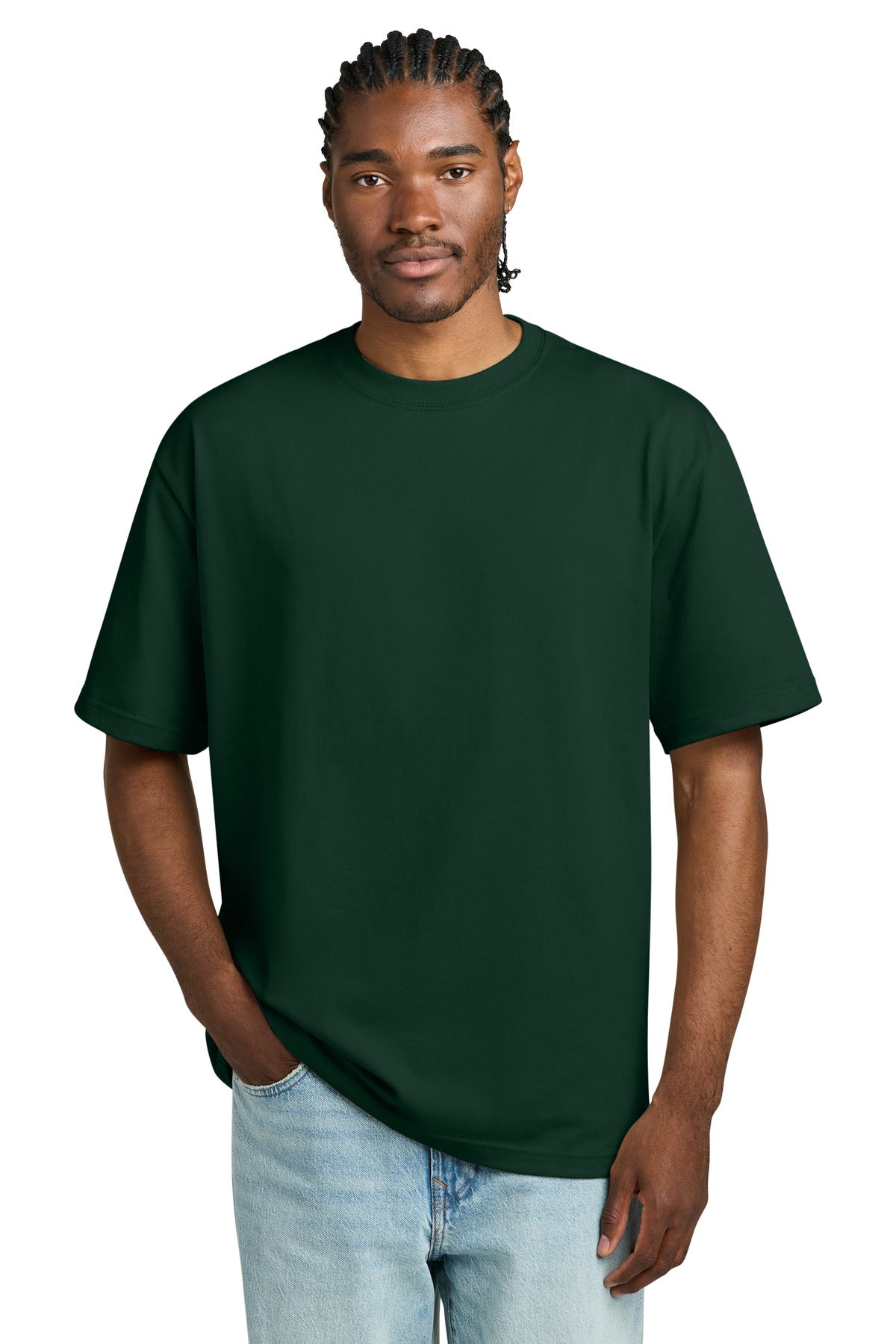District Heavyweight Very Important Tee DT6065 - Forest Green - front
